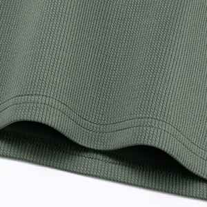 Cuello de golf deportivo informal con cremallera de manga corta para hombre, servicio OEM, personalizado, tejido de poliéster y LICRA - Product Image 3