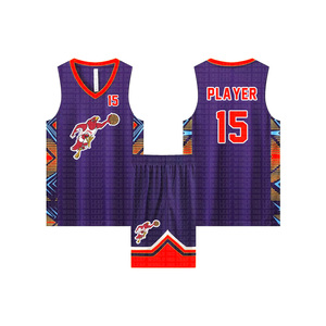 Ensemble de deal d'impression par sublimation pour garçons BSCI vente en gros maillots de basket-ball réversibles pour jeunes uniformes personnalisés - Product Image 5