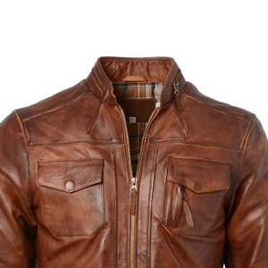 Chaqueta de Cuero para Hombre, Invierno 2026, Estilo Motero, Personalizada, de Alta Demanda - Product Image 4