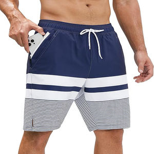 Pantalones cortos de playa personalizados de alta calidad para hombre, diseño de moda de calle ecológico para venta al por mayor - Product Image 3