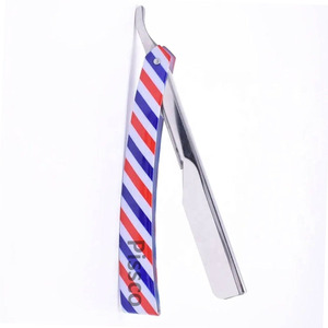 Rasoir de barbier à lame droite en acier inoxydable allemand, directement de l'usine, pour le rasage de la barbe et l'épilation - Product Image 2