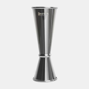 Jarra Doble de Acero con Mango de Cobre de Lujo y Esfera de Madera de Nogal - Herramienta de Barra de Estilo Moderno de Mediados de Siglo - 1oz 2oz - Product Image 2