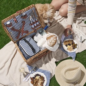 Seaside Newport Wicker <b>Picnic</b> Basket Set Handmade Storage Basket Wholesale eco-friendly Made in Viet Nam - Product Image 4