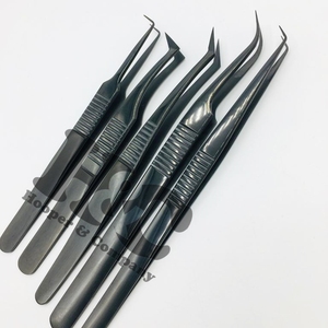 Pince à épiler d'extension de cils durable de haute qualité avec poignée en étoile Logo pointe pointue pince à épiler faite à la main pince à épiler en vison - Product Image 6