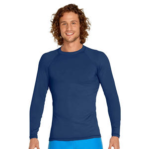 Sublimación personalizada Impreso Spandex Camisa de compresión de secado rápido para hombres BJJ Manga larga Deportes Running Rash-Guard Top - Product Image 5