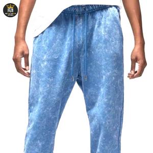 Pantalones casuales ligeros de tendencia con lavado ácido, diseño personalizado, cintura media, pantalones de lavado ácido de alta calidad - Product Image 5