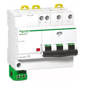 Parafoudre Schneider Electric 20 kA pour montage sur rail DIN A9L16618 pour systèmes solaires 385V 275V – Types de protection contre les surtensions T1 T2 T3 - Product Image 1