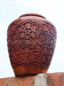 Wooden Cremation Urn <b>for</b> Human <b>Ashes</b> Full Carved American Style Adult Burial <b>Keepsake</b> Funeral Supplies Higher Handicrafts Custom - Product Image 3