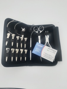 Kit de alicates de ajuste y eliminación de extensiones de cabello de acero inoxidable con bucle de ganchillo y agujas para tirar - Product Image 5