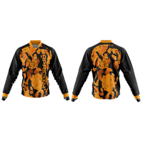 Jersey Paintball Lengan Panjang Cepat Kering Bahan Mesh Polyester Ringan Seragam Tim Taktis Logo Kustom OEM Grosir
