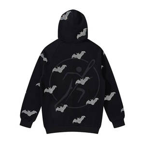 Último estilo Nueva llegada Color sólido Hombres Rhinestone sudaderas con capucha Algodón Poliéster Venta al por mayor Hombres Rhinestone sudaderas con capucha - Product Image 2