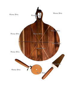 Planche à fromage de forme ronde de conception la plus récente planche à découper de fromage d'ustensiles de cuisine en bois de la meilleure qualité à un prix attractif - Product Image 6