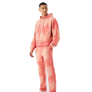 Mens Regular Fit Winter Solid Tracksuit Set Baggy Two Piece <b>Hoodie</b> Jogger Custom Logo Streetwear Wholesale Supplier 2026 - Product Image 3
