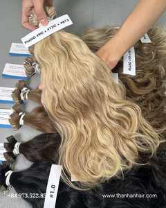 Ruban ondulé naturel de la meilleure qualité dans de nombreuses couleurs extensions de cheveux, 100% cheveux bruts vietnamiens pas de perte pas d'emmêlement pas de désordre - Product Image 2