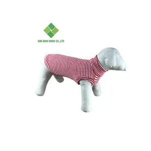 High quality 100% cotton dog pet t-shirts for pet clothes blank color dog sweater manufacturer from Vietnam
