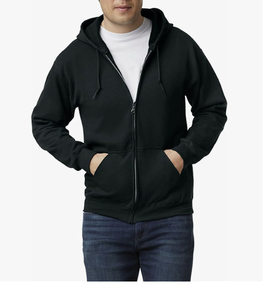 Sudadera con Capucha y Cremallera para Adultos Unisex, con Logotipo Personalizado, Nueva Llegada, Venta al por Mayor, Chaqueta con Capucha y Cremallera Completa para Hombre, Lisa - Product Image 3