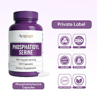 Réducteur naturel de cortisol OEM et aide au sommeil profond pour la relaxation et le soulagement de l'insomnie, capsules de phosphatidylsérine 300 mg pour le sommeil
