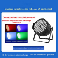 Lumière PAR LED RGB 54x3W activée par le son, pleine couleur, pour lavage de scène, éclairage frontal pour mariage, événement, studio de danse, éclairage d'ambiance
