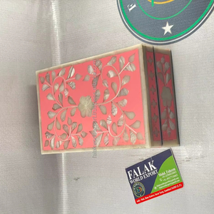 Caja de joyería de sándalo de alta calidad MOP madre perla diseño moderno incrustaciones de hueso pulido decorativo regalo de boda antiguo - Product Image 1