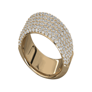 Anillo de Bodas de Diamantes Redondos para Ella - Product Image 6