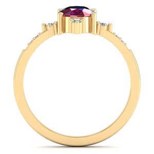 Bagues solitaires en argent sterling 925 de qualité supérieure REYES, moissanite taille ovale, 1,25 carat, pierre précieuse rubis, bijoux fins minimalistes - Product Image 4
