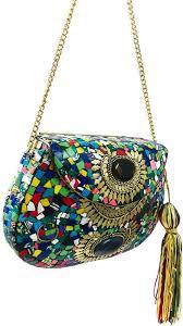 กระเป๋าคลัทช์ทำด้วยมือโมเสกสำหรับงานเลี้ยงตอนเย็นกระเป๋าคลัทช์ลายโมเสคสุดหรูสำหรับผู้หญิงกระเป๋าคลัทช์หินโมเสค - Product Image 6