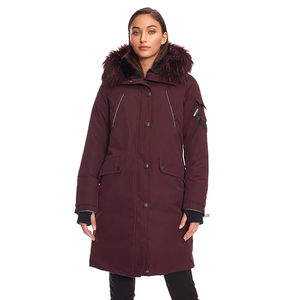 Veste parka d'hiver pour femme en nylon respirant, réversible, imperméable, écologique, grande taille, tendance, longue et chaude pour le froid - Product Image 4