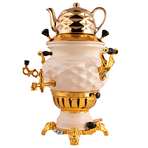 Urne à café en cuivre et laiton de style cachemiri, Loubat antique et cuivre, 5 litres, urne impériale russe, samovar en laiton turc, vente en gros - Product Image 3