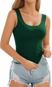 Custom Women's Knitted Tank <b>Top</b> for Gym Fitness Summer Athletic <b>Racer</b> Back Design Personalized Fitness Tank <b>Top</b> - Product Image 2