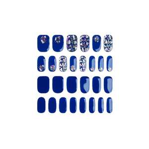 GLOSSYBLOSSOM PRO Crush Blue, Perfect Half-hardened Real Gel <b>Nails</b> High-quality Sticker Manicure Salon <b>Art</b> by Self Non Soak-Off - Product Image 1