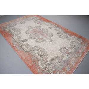 พรมตุรกีวินเทจ ขนาด 6x9.5 ฟุต สีแดง ลายต้นไม้ขนาดใหญ่ ทำจากขนสัตว์ - Product Image 2