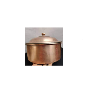 Boîte à roti en laiton Chapati Container Boîte à chapati en laiton de taille personnalisée et couvercle et bouton en laiton et forme ronde faite à la main - Product Image 6