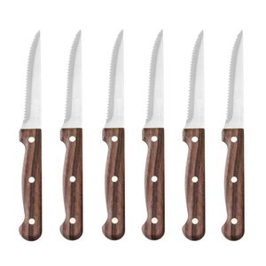 HENDI Profi Line Brown 6-Piece <b>Steak</b> <b>Knife</b> <b>Set</b> (L)210mm - Product Image 1