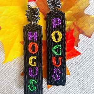 2025 New Arrivals Design multi Colour Earrings <b>for</b> <b>Women</b> Handmade Se Bead TEACHER <b>Statement</b> Drop Precious Beaded Earring - Product Image 1