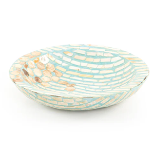 Hot <b>Item</b> Unique Mother Pearl Lacquer Rattan Single Tier Tray Tableware <b>for</b> Serving Food and Party <b>Decor</b> Wholesale From Vietnam - Product Image 4