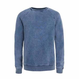 OEM Custom Fashion Sweatshirts à col rond vintage délavés à l'acide pour hommes 300GSM 100% coton Logo personnalisé Design Basics Sweatshirts - Product Image 6