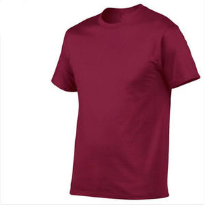 T-shirt à manches courtes ajusté à col rond en coton 100% 160 GSM personnalisé OEM en couleur unie, grande taille pour le sport - Product Image 3