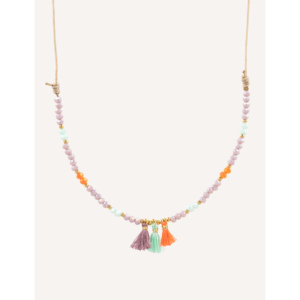 CUCOCUCA Collana girocollo fatta a mano 128250350 con cristalli e perline macramè, opzioni multicolori, regolabile per uso quotidiano, spedizione UE in 48 ore - Product Image 4