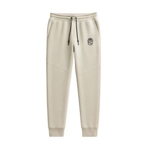 Pantalones Deportivos de Felpa Técnica para Hombre en Color Marfil, Ligeros, Cálidos, para Entrenamiento Atlético, Corte Ajustado, Ropa Deportiva Premium, Pantalones Deportivos - Product Image 1