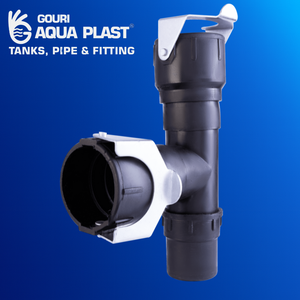 Conector en T de 63 mm y 75 mm para Riego Agrícola |   Accesorio de Tubería Resistente a la Corrosión y a los Rayos UV con Superficie Lisa - Product Image 1