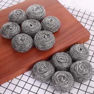 Casalina-Estropajo en espiral de acero inoxidable, 12x40g, paquete de 12 esponjas y estropajos para limpieza de cocina - Product Image 3