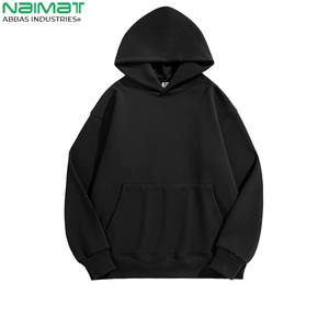 Vente en gros Oem Sweats à capuche unisexes en coton 100% épais personnalisés 500 Gsm Sweater Polyester Fleece Winter Logo Hoodies Couleurs vierges - Product Image 5