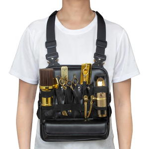 Funda de cuero ergonómica con estampado personalizado para peluquero, organizador de herramientas de peluquería manos libres para profesionales del salón - Product Image 6