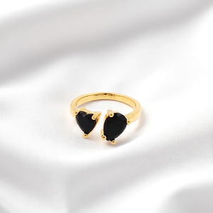 New Custom <b>Ring</b> Jewelry Pear and Heart Gemstone <b>Adjustable</b> <b>Ring</b> For Women Wholesale <b>Ring</b> Jewelry - Product Image 2