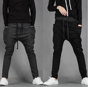 กางเกงวอร์มผู้ชายขายส่งแบบกำหนดเอง กางเกงจ็อกเกอร์ทรงตรงแบบมีเชือกผูกเอว ผ้าหนา ทรงหลวม สไตล์ฤดูใบไม้ร่วง - Product Image 3