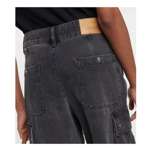 กางเกงขายาวสตรีทเอวสูงมีกระเป๋าแนววินเทจ - Product Image 6