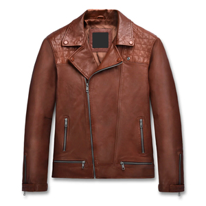 Blouson aviateur en cuir de mouton de haute qualité, vêtements de ville, veste d'hiver en cuir pour hommes, logo personnalisé, nouveauté - Product Image 1
