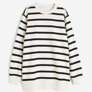 Nuevo diseño Otoño Invierno liso mujer sudaderas suelta moda pulóver de gran tamaño mujer cuello redondo sudadera - Product Image 6