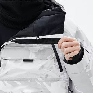 Veste de ski pour homme, nouvelle conception, hiver, à capuche, coupe ajustée, respirante, nylon/polyester, manches longues - Product Image 6