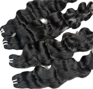 Trame Genius, vague naturelle, grand stock de cheveux vierges de qualité supérieure, cheveux vierges 100%, cheveux bruts vietnamiens, vente en gros - Product Image 1